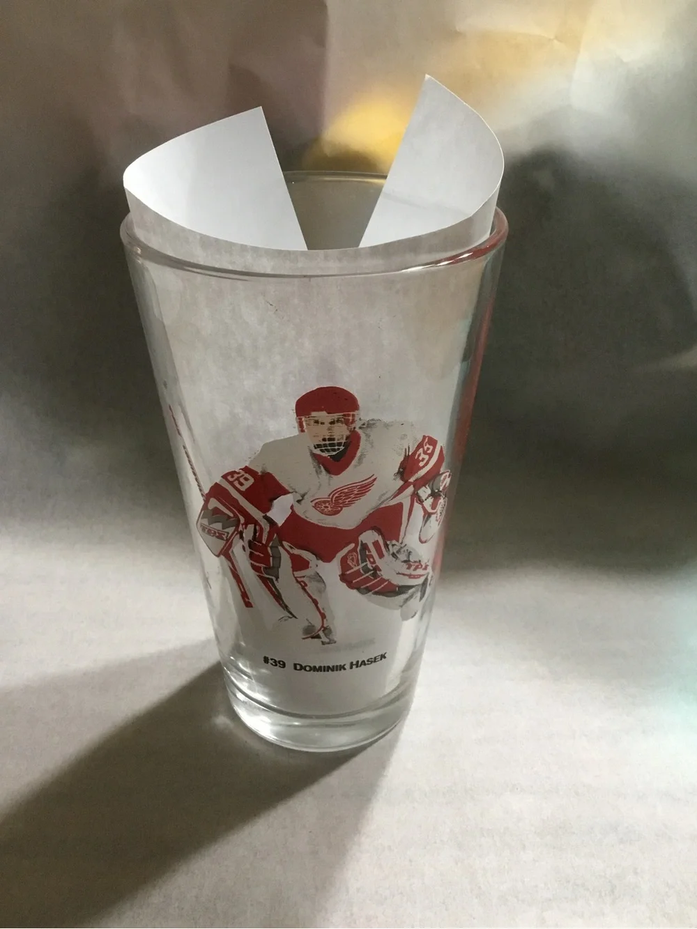 Detroit Red Wings Arby’s glass.